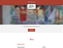 Tablet Screenshot of mamasanninos.com